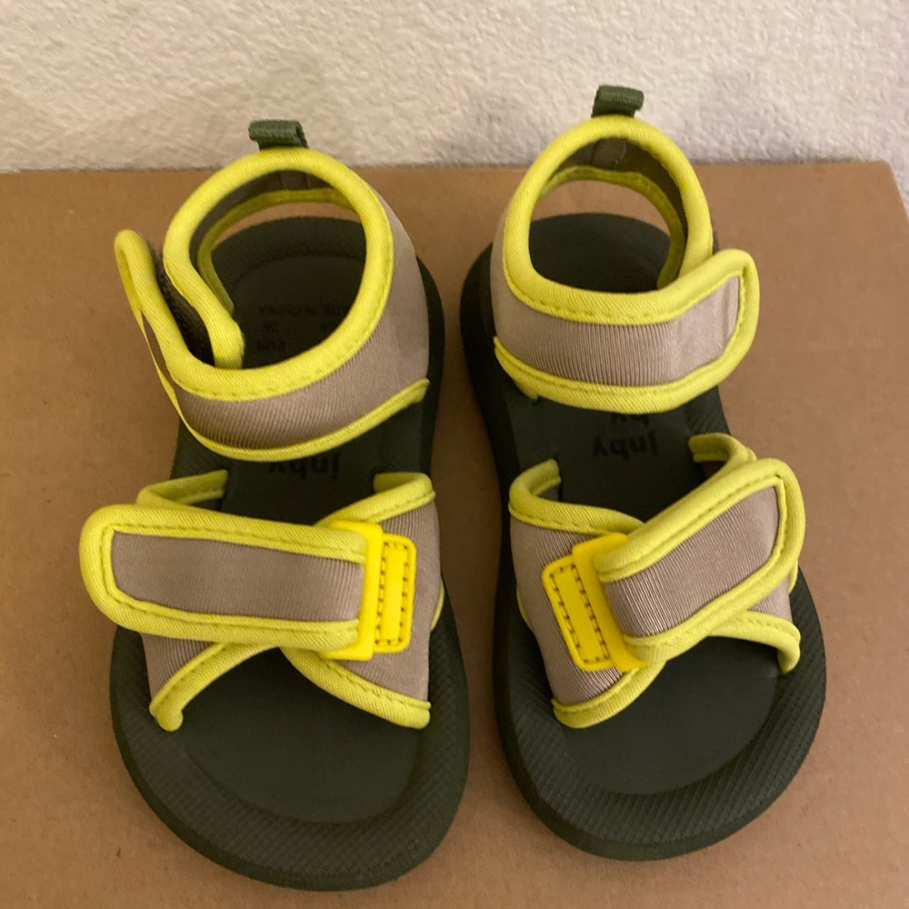 JNBY Boys’ Velcro closure Open Toe Summer Shoes